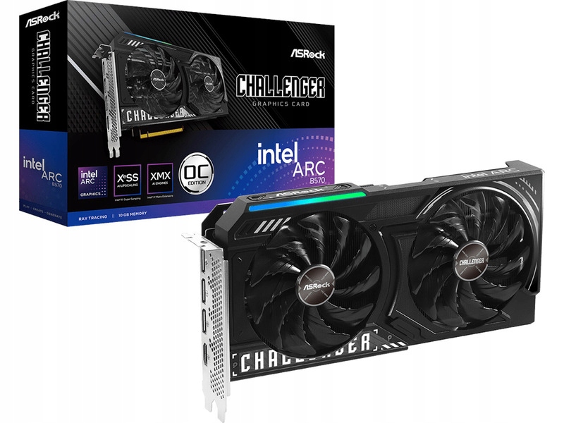 Grafická karta ASrock Arc B570 Challenger OC 10GB GDDR6 160bit